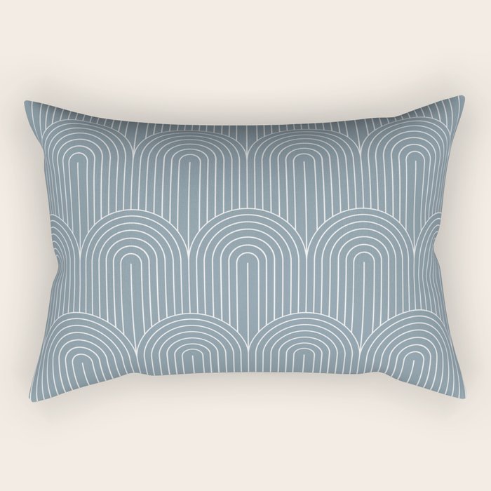 Art Deco Arch Pattern XLI Rectangular Pillow Gallery Image 2