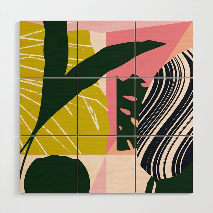 Tropical West Wood Wall Art Gallery Image 1