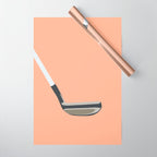 Golf Orange Wrapping Paper Gallery Image 1