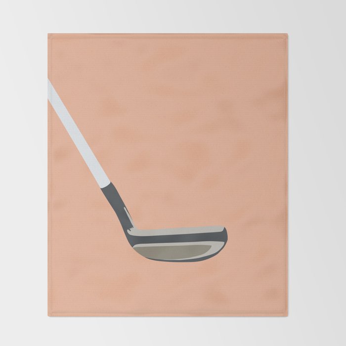 Golf Orange Throw Blanket Gallery Image 2