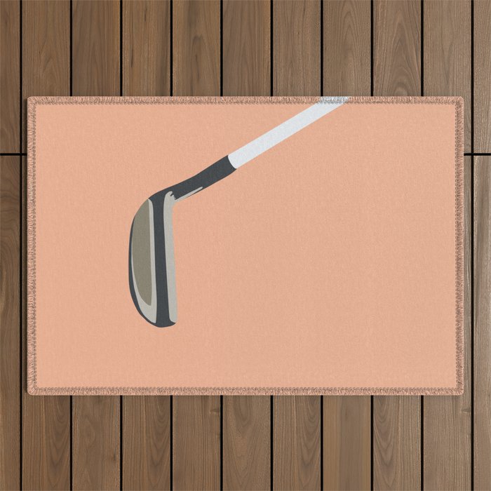 Golf Orange Outdoor Rug Gallery Image 1