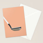 Golf Orange Stationery Card Gallery Image 2