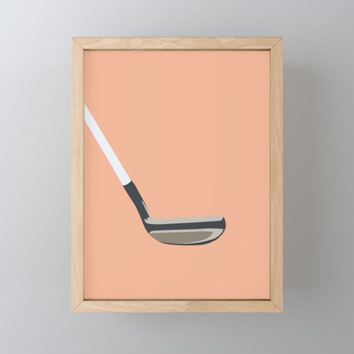 Golf Orange Mini Art Print Gallery Image 1