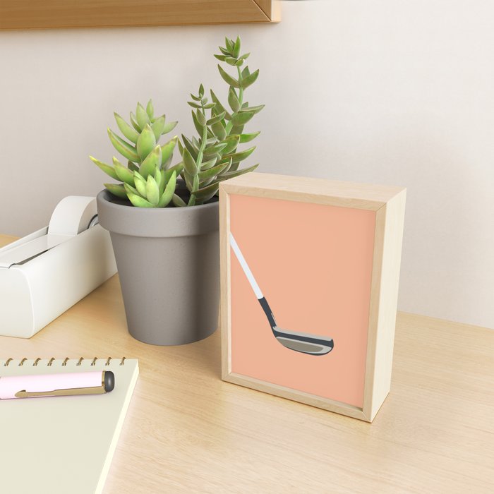 Golf Orange Mini Art Print Gallery Image 2