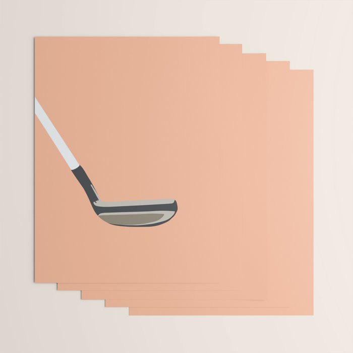 Golf Orange Wrapping Paper Gallery Image 3