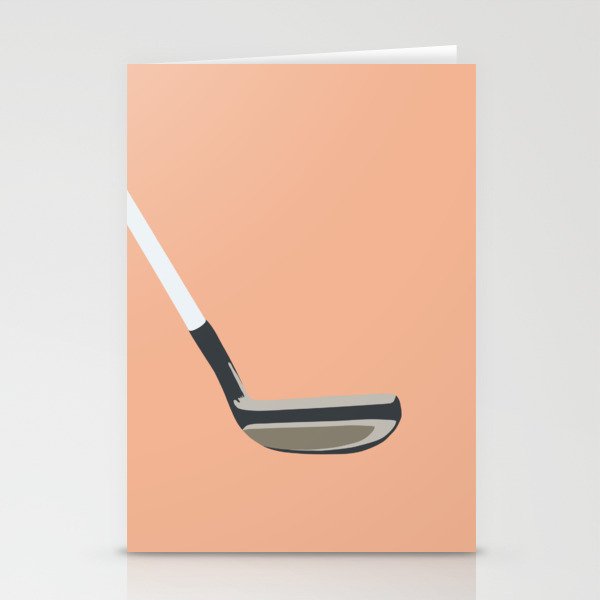Golf Orange Stationery Card Gallery Image 2