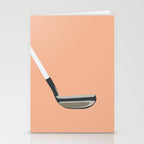 Golf Orange Stationery Card Gallery Image 2