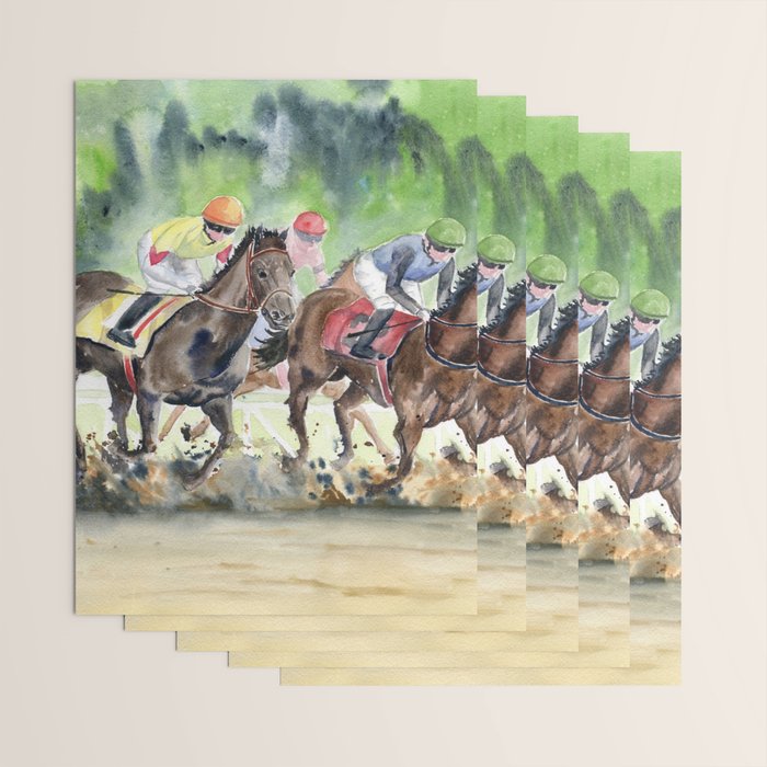 Horse Racing 2 Wrapping Paper Gallery Image 3