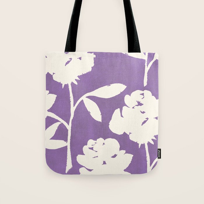 Roses Pattern - Purple  Tote Bag Gallery Image 1