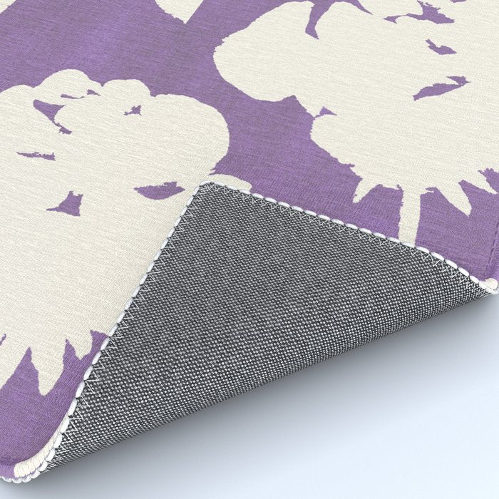 Roses Pattern - Purple  Rug Gallery Image 4