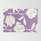 Roses Pattern - Purple  Rug Gallery Image 2