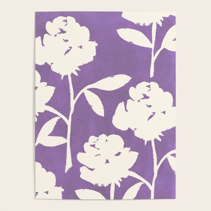 Roses Pattern - Purple  Poster Gallery Image 4