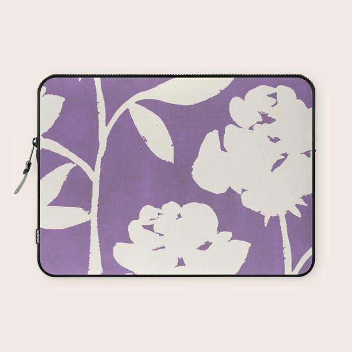 Roses Pattern - Purple  Laptop Sleeve Gallery Image 1
