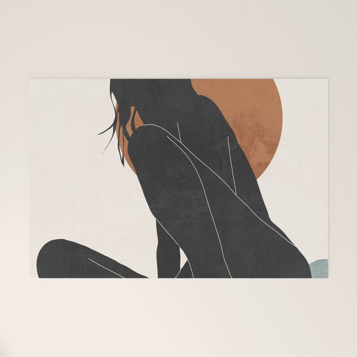 Abstract Art / Female Figure Welcome Mat Gallery Image 1