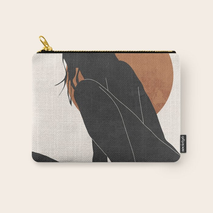Abstract Art / Female Figure Carry All Pouch Gallery Image 1