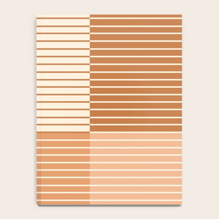 Color Block Line Abstract LXXIX Pantone Peach Fuzz Notebook Gallery Image 4