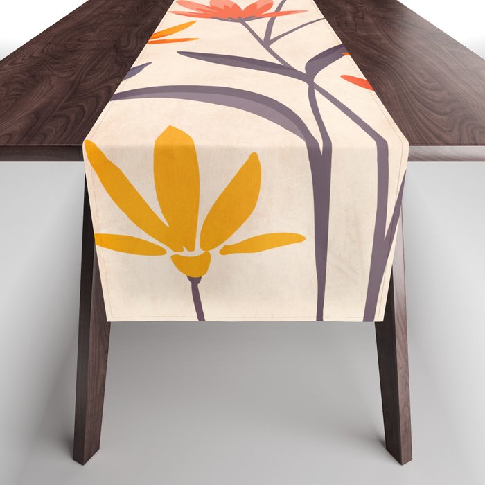 Cosmos and Sunshine Floral Design Table Runner Gallery Image 1