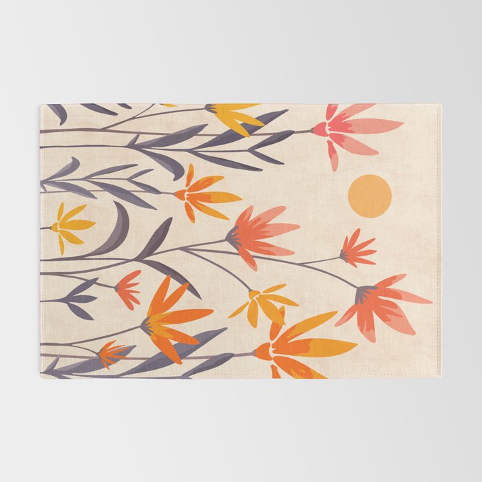 Cosmos and Sunshine Floral Design Rug Gallery Image 2