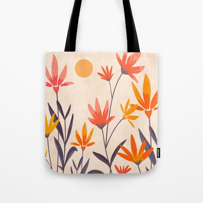 Cosmos and Sunshine Floral Design Tote Bag Gallery Image 1