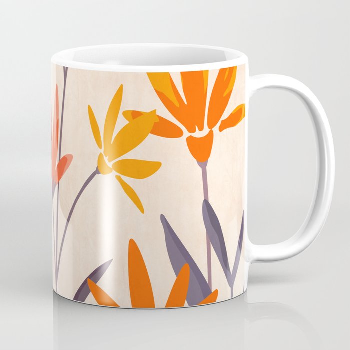 Cosmos and Sunshine Floral Design Coffee Mug Gallery Image 1