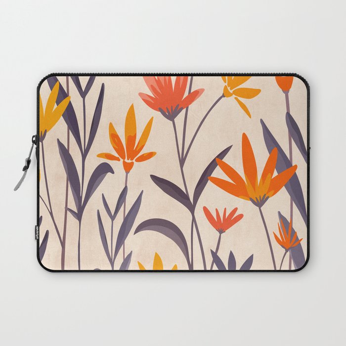 Cosmos and Sunshine Floral Design Laptop Sleeve Gallery Image 1