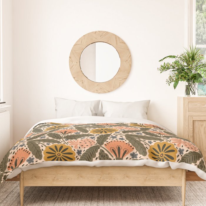 Fall Floral  Duvet Cover Gallery Image 3