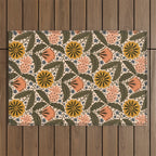 Fall Floral  Outdoor Rug Gallery Image 1