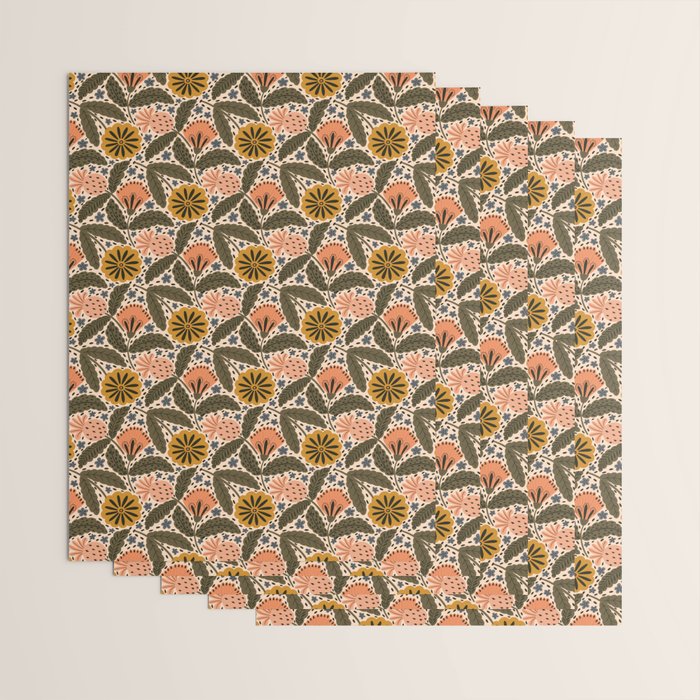 Fall Floral  Wrapping Paper Gallery Image 3