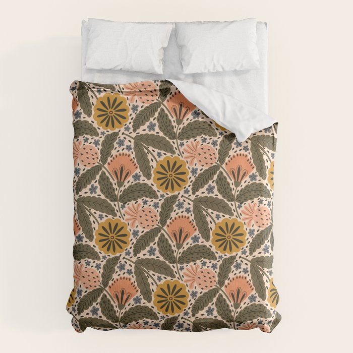 Fall Floral  Duvet Cover Gallery Image 6