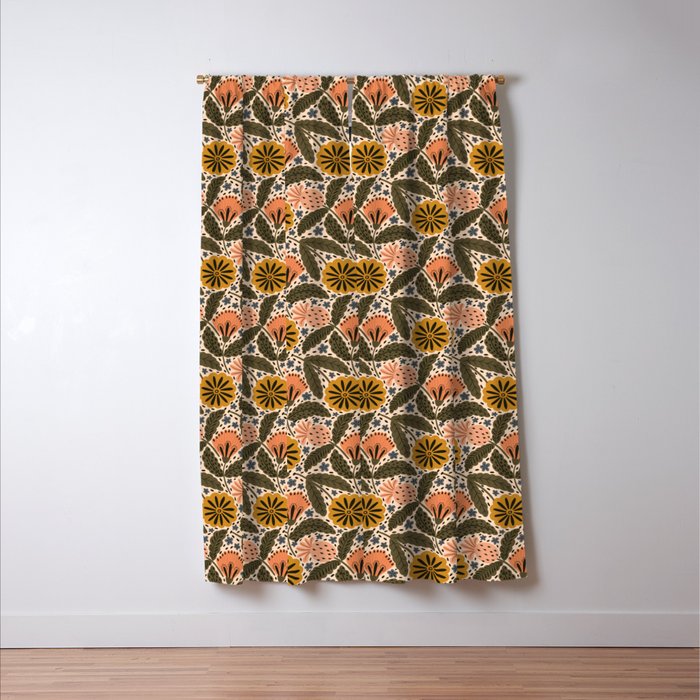 Fall Floral  Window Curtain Gallery Image 3