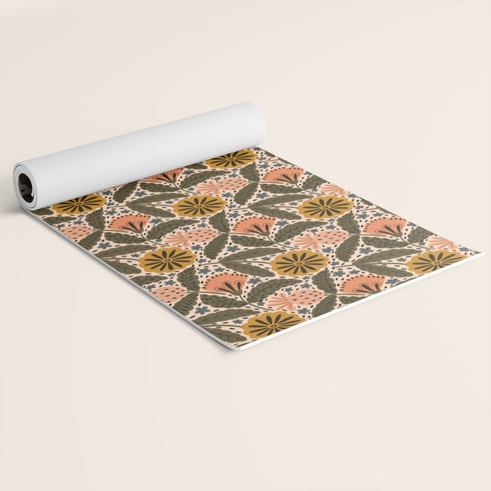 Fall Floral  Yoga Mat Gallery Image 2