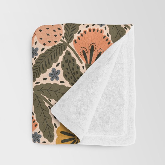 Fall Floral  Throw Blanket Gallery Image 3
