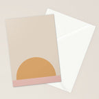 Minimal Sunrise Sunset - Earthy Neutral Stationery Card Gallery Image 2
