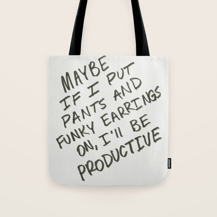 Working from Home Tote Bag Gallery Image 1