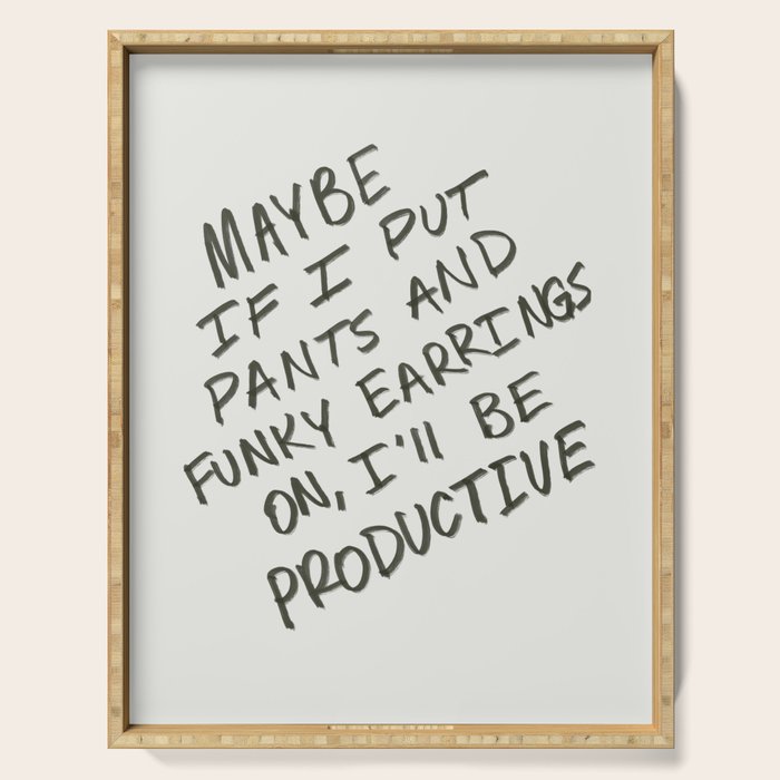 Working from Home Serving Tray Gallery Image 1