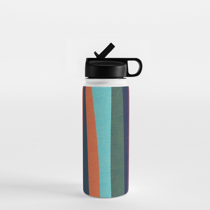 Mid-century zebra Water Bottle Gallery Image 1