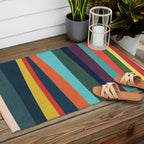 Mid-century zebra Outdoor Rug Gallery Image 2
