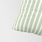 Vintage Cabana Stripe Pastel Sage Mint Green Retro Boho Coastal Beach Vibe Pillow Sham Gallery Image 4