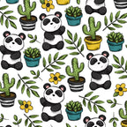 Panda Print, Succulents, Greenery and Cute Pandas, Flowers and Cactus Coffee Mug Gallery Image 2