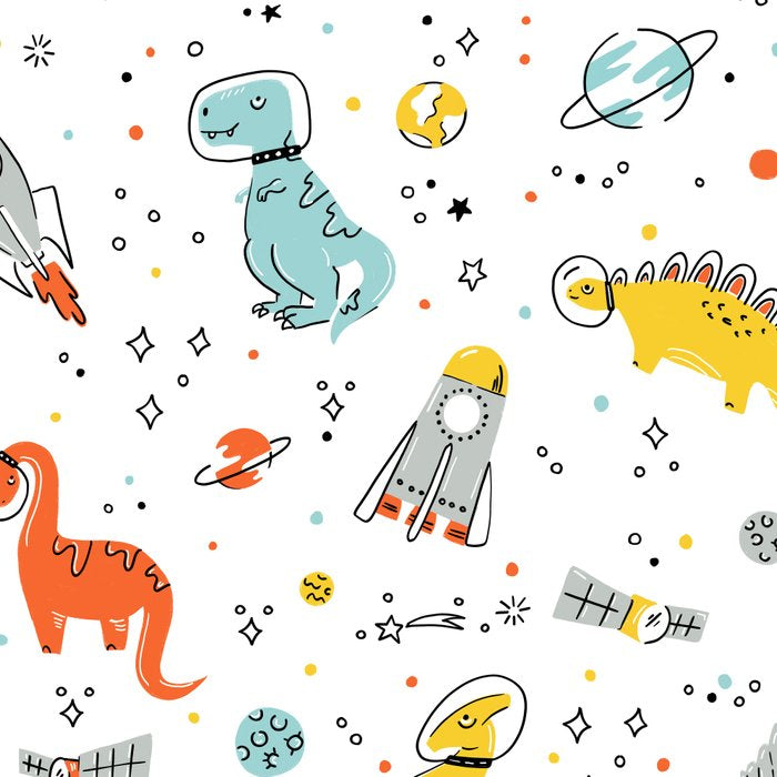 Sketchy Space Dinosaurs Coffee Mug Gallery Image 2