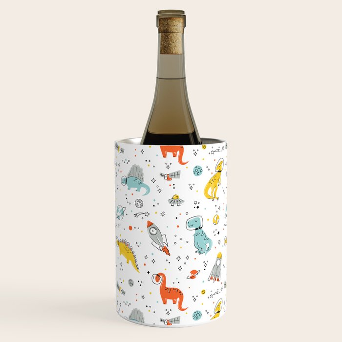 Sketchy Space Dinosaurs Wine Chiller Gallery Image 1