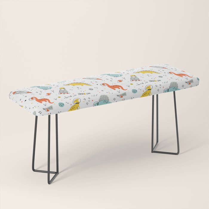 Sketchy Space Dinosaurs Bench Gallery Image 1