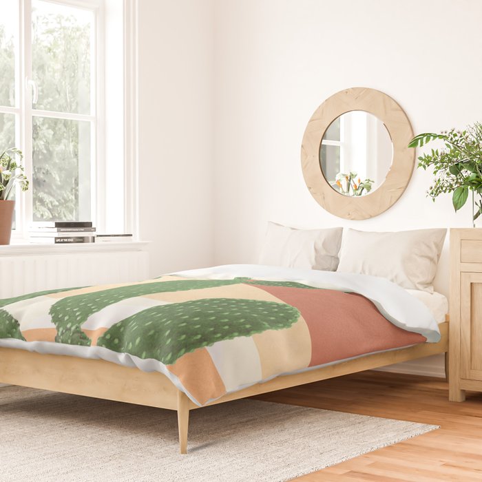 Abstract Cactus II Duvet Cover Gallery Image 2