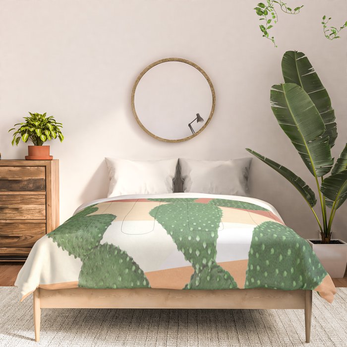 Abstract Cactus II Comforter Gallery Image 3