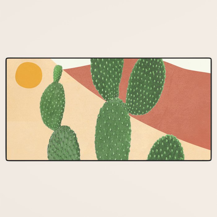 Abstract Cactus II Desk Mat Gallery Image 3