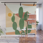 Abstract Cactus II Wall Mural Gallery Image 1