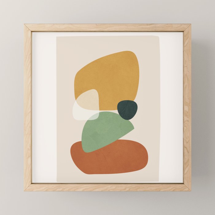 Colorful Abstract Shapes 5 Mini Art Print Gallery Image 1
