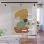 Colorful Abstract Shapes 5 Wall Mural Gallery Image 1