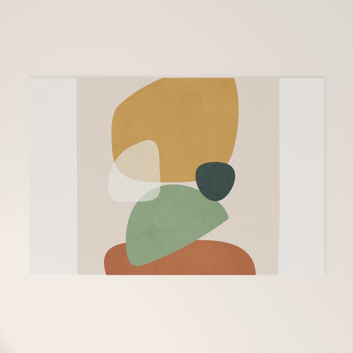 Colorful Abstract Shapes 5 Welcome Mat Gallery Image 1