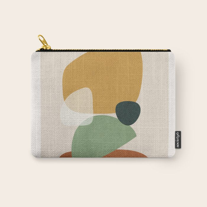 Colorful Abstract Shapes 5 Carry All Pouch Gallery Image 1